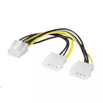 PREMIUMCORD Napájecí redukce 2x MOLEX PCI-e 8pin PREMIUMCORD Napájecí redukce 2x MOLEX PCI-e 8pin