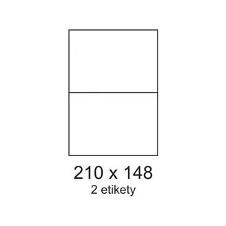 Etikety 210x148mm 2etikety na archu 100listů Smartline Etikety 210x148mm 2etikety na archu 100listů Smartline