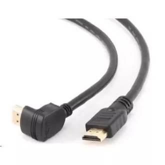 GEMBIRD Kabel HDMI - HDMI 1.8m, 90° konektor (v1.4, M/M, zlacené kontakty, úhlový, stíněný) GEMBIRD Kabel HDMI - HDMI 1.8m, 90° konektor (v1.4, M/M, zlacené kontakty, úhlový, stíněný)