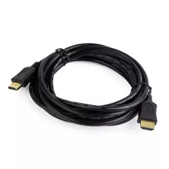 GEMBIRD Kabel HDMI-HDMI 3m, 1.4, M/M stíněný, zlacené kontakty, CCS, ethernet, černý GEMBIRD Kabel HDMI-HDMI 3m, 1.4, M/M stíněný, zlacené kontakty, CCS, ethernet, černý