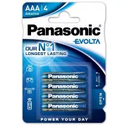 PANASONIC Alkalické baterie EVOLTA Platinum LR03EGE/4BP AAA 1, 5V (Blistr 4ks)