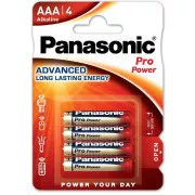 PANASONIC Alkalické baterie Pro Power LR03PPG/4BP AAA 1, 5V (Blistr 4ks)