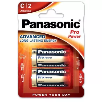 PANASONIC Alkalické baterie Pro Power LR14PPG/2BP C 1, 5V (Blistr 2ks) PANASONIC Alkalické baterie Pro Power LR14PPG/2BP C 1, 5V (Blistr 2ks)