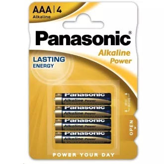 PANASONIC Alkalické baterie Alkaline Power LR03APB/4BP AAA 1, 5V (Blistr 4ks) PANASONIC Alkalické baterie Alkaline Power LR03APB/4BP AAA 1, 5V (Blistr 4ks)