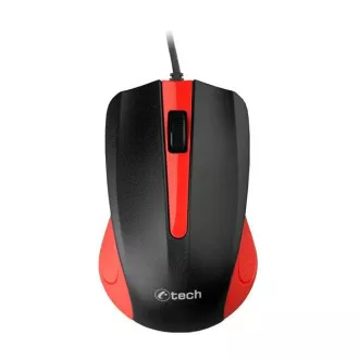 C-TECH myš WM-01, červená, USB C-TECH myš WM-01, červená, USB