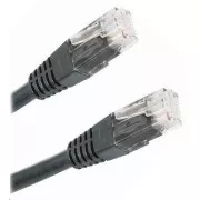 Patch kabel Cat5E, UTP - 0, 25m, černý
