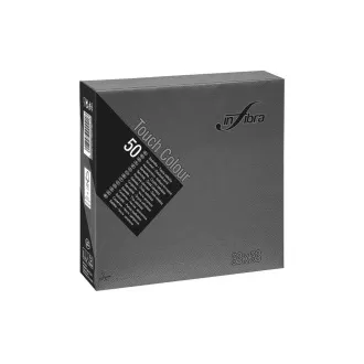 Ubrousky papírové INFIBRA 2vrs. 33x33cm černé 50ks Ubrousky papírové INFIBRA 2vrs. 33x33cm černé 50ks
