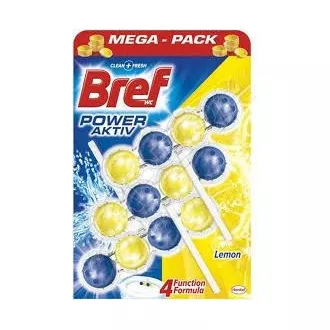 WC závěs kuličky Bref Power Aktiv Lemon 3x50g WC závěs kuličky Bref Power Aktiv Lemon 3x50g