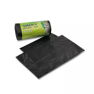 Sáčky na odpad HDPE 60x70cm 60L 10mic černé 50ks v roli Sáčky na odpad HDPE 60x70cm 60L 10mic černé 50ks v roli