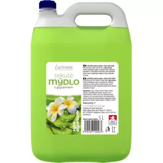 Mýdlo tekuté Lavonea zelené aloe vera 5L Mýdlo tekuté Lavonea zelené aloe vera 5L
