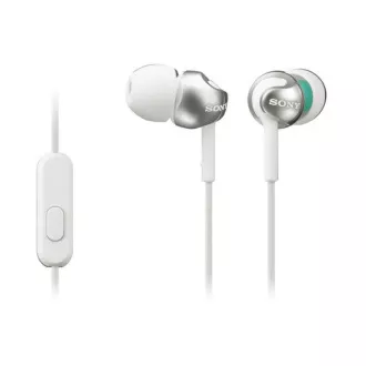 SONY stereo sluchátka MDR-EX110AP, bílá SONY stereo sluchátka MDR-EX110AP, bílá