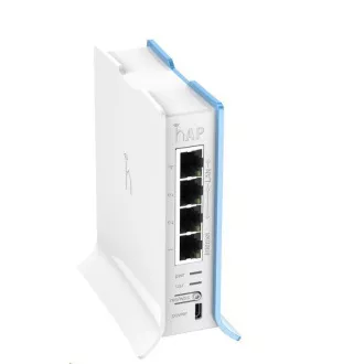 MikroTik hAP Lite (tower), 650MHz CPU, 32MB RAM, 4x LAN, integr. 2.4GHz Wi-Fi, WPS, vč. L4 MikroTik hAP Lite (tower), 650MHz CPU, 32MB RAM, 4x LAN, integr. 2.4GHz Wi-Fi, WPS, vč. L4