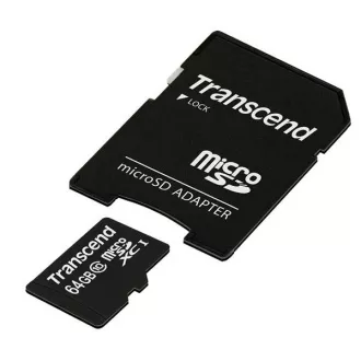 TRANSCEND MicroSDXC karta 64GB Class 10, UHS-I (45MB/s) TRANSCEND MicroSDXC karta 64GB Class 10, UHS-I (45MB/s)