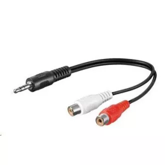 PREMIUMCORD Kabel audio 3, 5mm Jack - 2x Cinch 20cm (M/F, stereo) PREMIUMCORD Kabel audio 3, 5mm Jack - 2x Cinch 20cm (M/F, stereo)