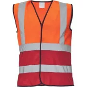 LYNX DUO vesta oranžová/červená 3XL