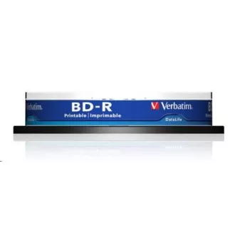VERBATIM BD-R SL Datalife HTL (10-pack)Blu-Ray/Spindle/6x/25GB Wide Printable VERBATIM BD-R SL Datalife HTL (10-pack)Blu-Ray/Spindle/6x/25GB Wide Printable