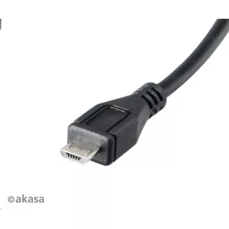 AKASA kabel redukce USB OTG Micro USB male na USB Type-A female, 15cm AKASA kabel redukce USB OTG Micro USB male na USB Type-A female, 15cm