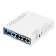 MikroTik hAP ac, 720MHz CPU, 128MB RAM, 5x LAN, 2.4+5GHz, Wi-Fi 802.11b/g/n/ac, SFP slot, vč. L4