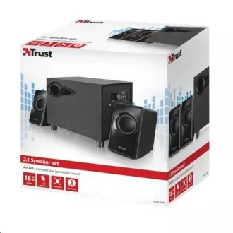 TRUST Reproduktory 2.1 Avora Subwoofer Speaker Set - black TRUST Reproduktory 2.1 Avora Subwoofer Speaker Set - black