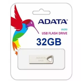 ADATA Flash Disk 32GB UV210, USB 2.0 Dash Drive, kovový ADATA Flash Disk 32GB UV210, USB 2.0 Dash Drive, kovový