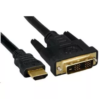 PREMIUMCORD Kabel HDMI - DVI-D 1m (M/M, zlacené kontakty, stíněný) PREMIUMCORD Kabel HDMI - DVI-D 1m (M/M, zlacené kontakty, stíněný)