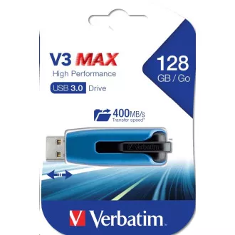 VERBATIM Flash Disk 128GB V3 MAX, USB 3.0, modrá VERBATIM Flash Disk 128GB V3 MAX, USB 3.0, modrá
