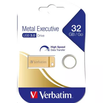 VERBATIM Flash Disk 32GB Metal Executive, USB 3.0, zlatá VERBATIM Flash Disk 32GB Metal Executive, USB 3.0, zlatá