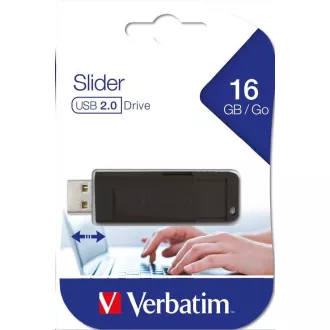 VERBATIM USB Flash Disk Store 'n' Go SLIDER 16GB - černá VERBATIM USB Flash Disk Store 'n' Go SLIDER 16GB - černá