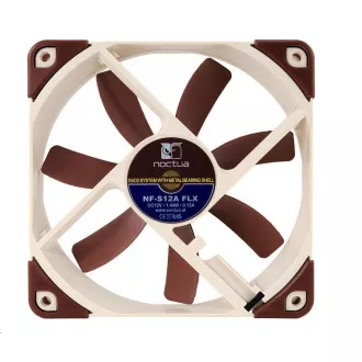 NOCTUA Ventilátor NF-S12A-FLX, 120mm, hnědá NOCTUA Ventilátor NF-S12A-FLX, 120mm, hnědá
