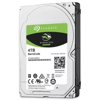 SEAGATE HDD 4TB BARRACUDA, 2.5", SATAIII, 5400 RPM, Cache 128MB, 15mm SEAGATE HDD 4TB BARRACUDA, 2.5", SATAIII, 5400 RPM, Cache 128MB, 15mm