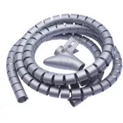 CONNECT IT trubice pro vedení kabelů WINDER, 2, 5m x 20mm šedá (organizér kabelů)
