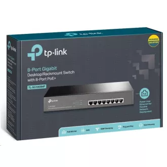 TP-Link switch TL-SG1008 (8xGbE, fanless)