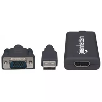 MANHATTAN Převodník z VGA a USB na HDMI MANHATTAN Převodník z VGA a USB na HDMI