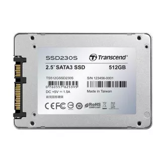 TRANSCEND SSD 230S 512GB, SATA III 6Gb/s, 3D TLC, Aluminum case TRANSCEND SSD 230S 512GB, SATA III 6Gb/s, 3D TLC, Aluminum case