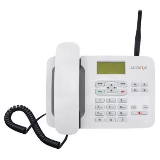 Aligator GSM stolní telefon T100, bílá