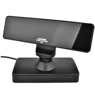 Virtuos VFD zákaznický displej Virtuos FV-2030B 2x20 9mm, USB, černý Virtuos VFD zákaznický displej Virtuos FV-2030B 2x20 9mm, USB, černý