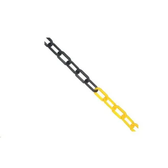 JSP Řetěz plast 6mm/25m černá/žlutá JSP Řetěz plast 6mm/25m černá/žlutá