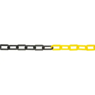 JSP Řetěz plast 6mm/25m černá/žlutá JSP Řetěz plast 6mm/25m černá/žlutá