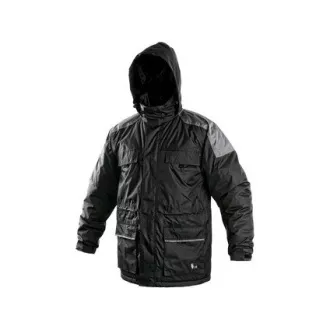 Pánská zimní bunda FREMONT, černo-šedá, vel. 4XL Pánská zimní bunda FREMONT, černo-šedá, vel. 4XL
