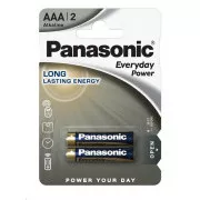 PANASONIC Alkalické baterie Everyday Power LR03EPS/2BP AAA 1, 5V (Blistr 2ks)