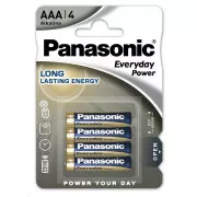 PANASONIC Alkalické baterie Everyday Power LR03EPS/4BP AAA 1, 5V (Blistr 4ks)