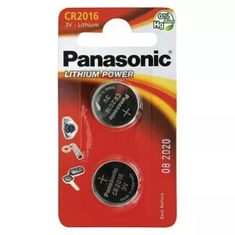 PANASONIC Lithiová baterie (knoflíková) CR-2016EL/2B 3V (Blistr 2ks) PANASONIC Lithiová baterie (knoflíková) CR-2016EL/2B 3V (Blistr 2ks)