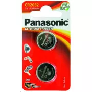 PANASONIC Lithiová baterie (knoflíková) CR-2032EL/2B 3V (Blistr 2ks)