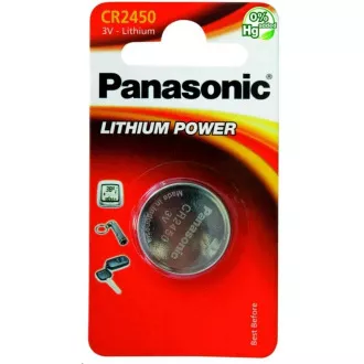 PANASONIC Lithiová baterie (knoflíková) CR-2450EL/1B 3V (Blistr 1ks) PANASONIC Lithiová baterie (knoflíková) CR-2450EL/1B 3V (Blistr 1ks)