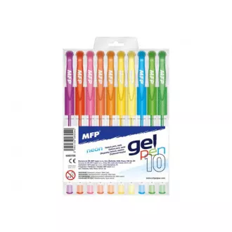 Gelová pera MFP Neon GN1038 0,8mm sada 10 barev Gelová pera MFP Neon GN1038 0,8mm sada 10 barev