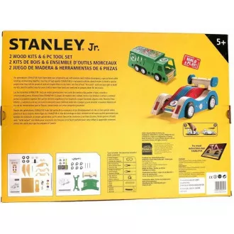 Stanley Jr. U003-K02-T06-SY Sada 2 autíček a 5 kusů nářadí Stanley Jr. U003-K02-T06-SY Sada 2 autíček a 5 kusů nářadí
