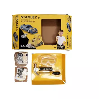 Stanley Jr. U004-K02-T03-SY Sada autíčko, bagr a 3 kusů nářadí Stanley Jr. U004-K02-T03-SY Sada autíčko, bagr a 3 kusů nářadí
