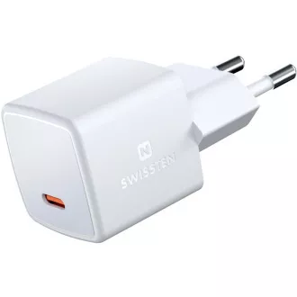 MINI SÍŤ.ADAP.GaN USB-C 25W SWISSTEN MINI SÍŤ.ADAP.GaN USB-C 25W SWISSTEN