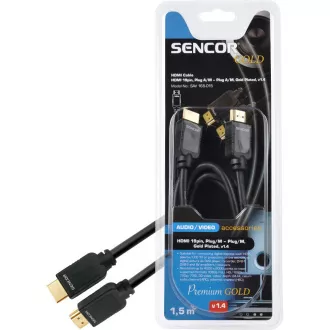 SAV 165-015 HDMI M-M 1,5M v1.4 PG SENCOR SAV 165-015 HDMI M-M 1,5M v1.4 PG SENCOR