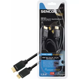 SAV 165-015 HDMI M-M 1,5M v1.4 PG SENCOR SAV 165-015 HDMI M-M 1,5M v1.4 PG SENCOR